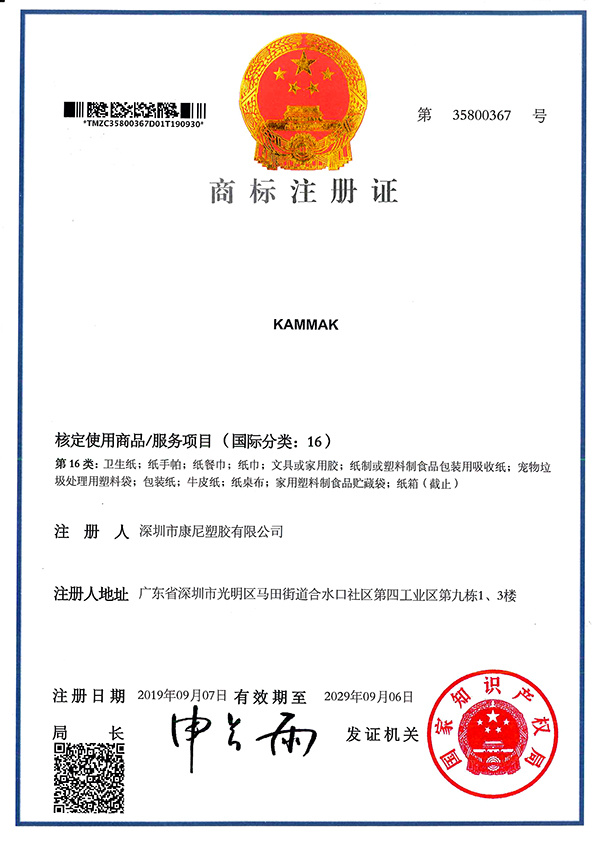 Trademark Certificate
